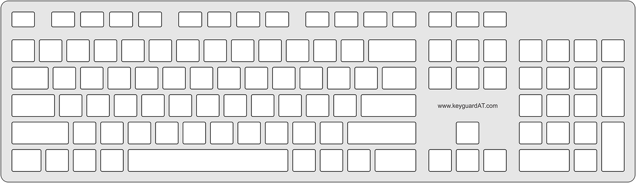 Keyguard for the Dell KB216 Multimedia Keyboard