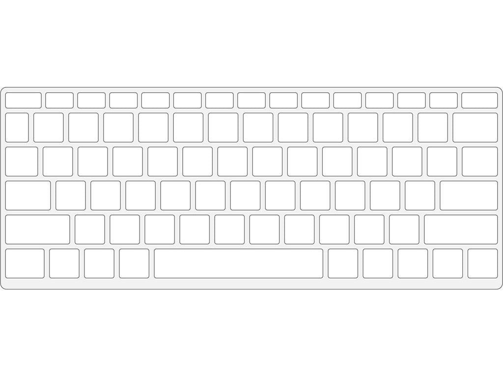 Keyguard for the Surface Go 2 keyboard model 2013.