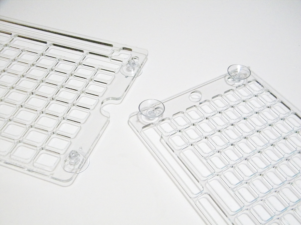 Mounted suction cups