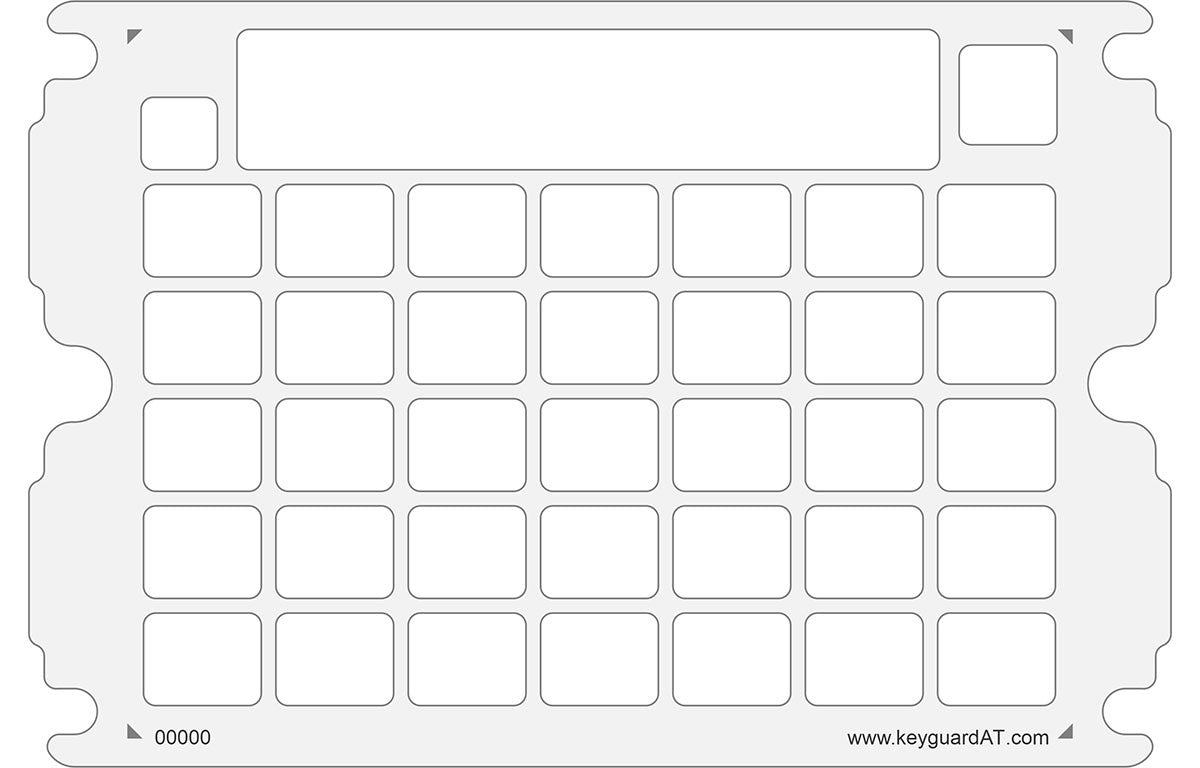 Clicker Communicator Keyguard – Keyguard Assistive Technology