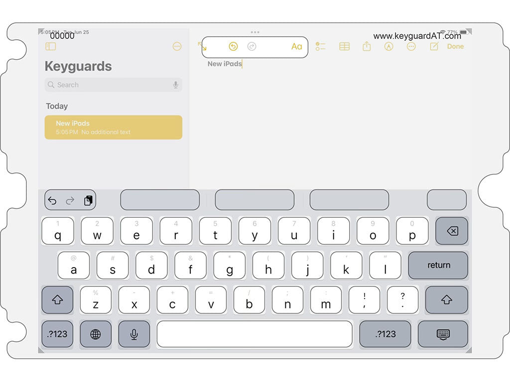 iPad Keyboard Keyguard โ Keyguard Assistive Technology