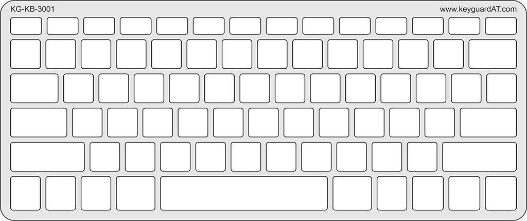 LogicKeyboard Large Print Keyboard Keyguard – Keyguard Assistive Technology