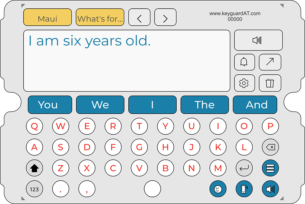 Predictable Keyguard – Keyguard Assistive Technology