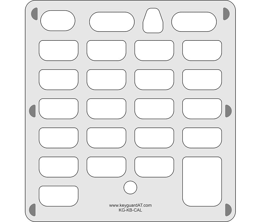 Reizen Large Format Calculator Keyguard (#512)