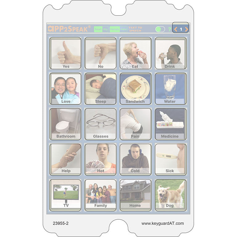 APP2Speak Keyguard – Keyguard Assistive Technology