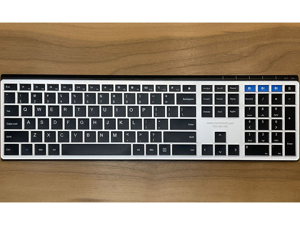 1/8" thick keyguard on the Arteck HB192 keyboard